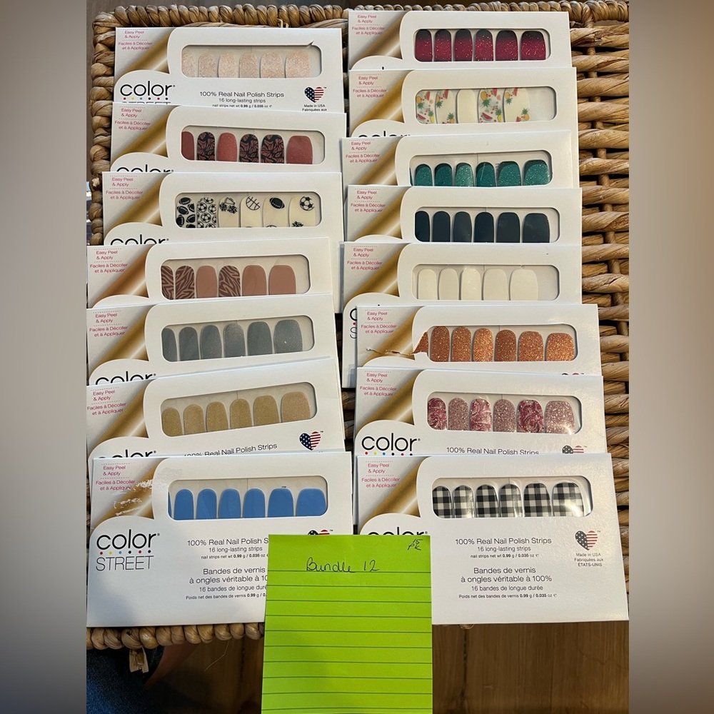 Color Street Nail Wraps - bundle 12